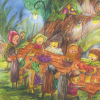 Kerstkaart boselfjes feest - Afbeelding 3
